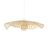 Atmosphera Suspension Tess - Abat-jour bambou D58 cm, ampoule non incluse E27 40W - Naturel