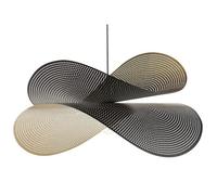 Beliani Lampe à Suspendre Noire en Métal à Assembler Design Moderne Lumière Ambiante Doyles