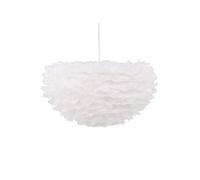 Lampe Suspension en plume "Nicola" 60cm Blanc