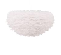 Lampe Suspension en plume "Nicola" 75cm Blanc