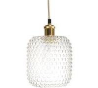 Lampe Suspension en Verre "Irène" 27cm Transparent Transparent G