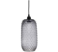 Lampe Suspension en Verre "Irina" 34cm Gris Gris G