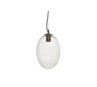 Lampe Suspension en Verre "Virgina" 36cm Transparent
