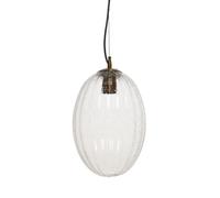 Lampe Suspension en Verre "Virgina" 36cm Transparent