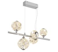 Lampe suspension lampe de salon lampe de salon verre cristal or LED H 120 cm