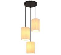 Lampe suspension lampe suspendue plafonnier lampe de salle à manger textile couleur naturelle H 120 cm