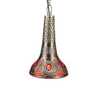 Lampe Suspension Luminaire marocaine Kaynat doré 50cm E27 Douille | Plafonnier Lustre de Salon marocain oriental | Lanterne électrique indienne Vintage design décoration de maison orientale arabe