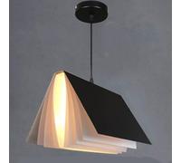 Lampe Suspension pour Chambre Lustre/Plafonnier Vintage de Style Ferme 30 cm Abat-Jour en Métal Design Livre Style Industriel Art Déco Suspension Moderne Rétro Lot de 1