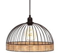 Suspension filaire ""Suwa"" métal noir D35cm - Atmosphera createur d'interieur