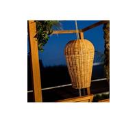 SAONA-Suspension sans fil Extérieure Rechargeable avec Télécommande H50cm naturel New Garden