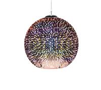 Beliani - Lampe Suspension - Sessera - E27 Max 60W, en Verre, Cuivré