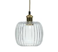 Lampe Suspension Vintage "Claudia" 24cm Transparent