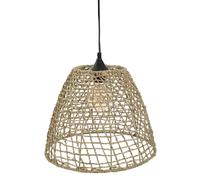 Lampe Suspension Vintage "Cône" 33cm Naturel