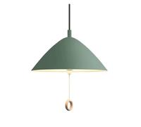 Lampe Suspension Vintage îlot Cuisine Forme cône en métal Mat, élégant Unique Style Japonais, lumière Industrielle pour Chambre Coucher, décoration de Salle à Manger (Vert, 40 cm)