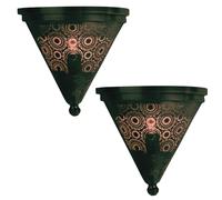 Lampe Table E27 Orientale Noir Métal 31 cm Pour Séjour Décoration