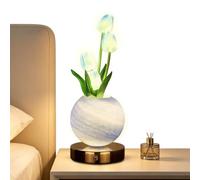 Lampe Table Fleur | Contrôle Tactile Gradation 3 Couleurs Rechargeable USB Déco Maison - Lampe De Table Florale LED Romantique | Pour Chambre à Coucher Salon Chevet de Chevet Fête des Mères Fill