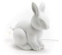 Lampe table lapin en porcelaine - Amadeus - - Porcelaine BLANC G