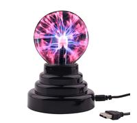 Lampe tactile boule de cristal Plasma 3 pouces, boule d'éclairage magique et créative, veilleuse pour enfants, anniversaire, noël, décoration