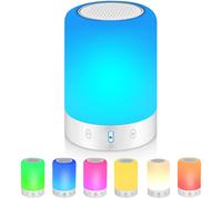 Lampe tactile créative, enceinte Bluetooth avec lumière à intensité variable, portable et rechargeable, veilleuse pour tous les âges, idée