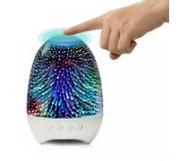 Lampe Tactile - MEDIA WAVE STORE - Portable - Haut-Parleur Bluetooth - Effets Lumineux 3D - Rechargeable USB