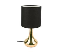 Lampe Tactile Noire et Dorée - TOUCH