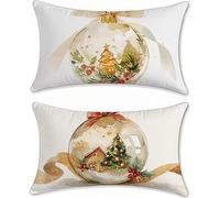 Lampe Taie Oreiller 50x80 Lot de 2 Coussin Canape Plante Housse de Coussin Lin Coussins Canapé Rectangulaire Coussins, Taie d'oreiller Exterieures Imperméable Housse Oreiller, Decoration Maison s-123