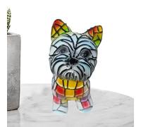 Lampe teckel - Résine de 6 pouces | Bureau LED - Lampe de table USB rechargeable sans fil, décoration sur le thème du chien vintage pour salon, chambre à coucher, chambre d'enfant, accent d'ambiance