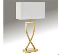Lampe - TECTAKE - Lampe de table AVINA 60W design moderne et structure en fer revêtu par poudre, 27 x 12 x 51,5 cm - Laiton