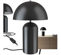 Lampe - TECTAKE - Petite lampe de table rétro ALTEA en acier au design champignon - Noir