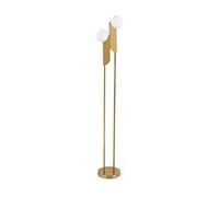 Lampe TELLEMENTS Debout Lampe à Plancher créatif Gold Metal Lampe Codèle en Verre givré en Verre fulgur