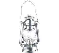 Lampe-tempête à LED effet flamme vacillante - Argent