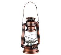 Lampe-tempête à LED effet flamme vacillante - Bronze