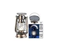 : Lampe-tempête LED solaire à intensité variable 200 lm / 3 W / 3000 K - Bronze