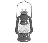 Lampe Tempête « Luciole » 30 cm - Lampe à Huile Vintage - Autonomie 24 h - Réservoir 0,5 L - Acier Galvanisé & Verre Résistant - Suspension Intérieur/Extérieur - Gris Anthracite - Coffret - 074511