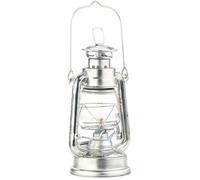 Lampe-tempête rétro à pétrole 18,5 cm Agneta - aspect Zinc - LUNARTEC - Vintage - Extérieur