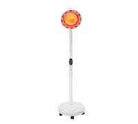 Lampe thérapeutique infrarouge 275 W conforme à la norme UE avec pied réglable en hauteur, lampe à lumière rouge enroulable avec col de cygne flexible pour physiothérapie, traitement thermique à la