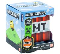 Lampe TNT Minecraft avec Sons du Jeu - Lampe de Nuit Portable Officielle, Jouet Fun pour Enfants, Décor de Chambre Minecraft, Cadeau pour Gamers