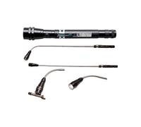 lampe torche 3 leds ultra bright flexible, telescopique et magnetique -