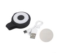 Lampe torche à clipser rechargeable par USB avec modes, veilleuse portable, lampe de chemise pour camping, randonnée, travail, lampe de poche à aimant puissant de type C, charge (noir)