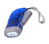 Lampe torche à pression manuelle LED, lampe de poche à dynamo, générateur manuel, de Camping manivelle