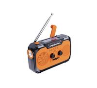 Lampe torche,Aiorber lampe torche multifonctionnelle, radio d'urgence, radio à manivelle, radio solaire avec lampe torche, affichage numérique,