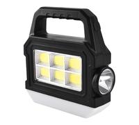 Lampe torche COB - Lampe de poche rechargeable solaire COB latérale, portable, étanche, 5 modes, projecteur de travail pour garage, bateau, randonnée