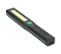 Lampe torche COB + LED avec base magnétique, 2 modes, lampe de travail d'inspection IPX4 résistante à l'eau pour le camping, la randonnée, l'entretien du véhicule, lampe portable ABS (piles non