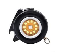 Lampe torche compacte rechargeable avec clip magnétique et support rotatif réglable pour un éclairage stable pendant les activités de plein air (noir)