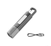 Lampe torche compacte rechargeable avec LED XPE 300 lm, faisceau de mise au point réglable, 3 modes d'éclairage, corps en aluminium, lampe torche portable pour camping et randonnée (noir)