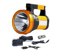 Lampe torche de camping 16000mAh,lanterne torche LED rechargeable,projecteur de projecteur,lanterne de lampe à main extérieure étanche,lampe de poche avec voyant d'avertissement d'inondation latéral