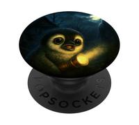 Lampe Torche de Nuit effrayante Pingouin fantôme d'halloween PopSockets PopGrip Adhésif