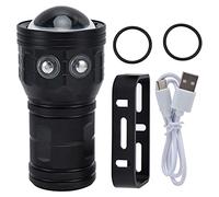 Lampe torche de plongée étanche IPX8, torche de photographie sous-marine à 80 m pour la pêche en plein air