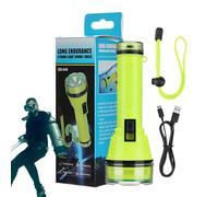 Lampe Torche de Plongée,Lampe Torche Subaquatique pour Plongée - Rechargeable Lumineuse avec Sangle Anti-Dérapante pour en Apnée Pêche Exploration