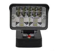 Lampe torche de travail LED 18 V avec faisceau large haute luminosité pour éclairage extérieur et extérieur avec tête de lampe en alliage de zinc